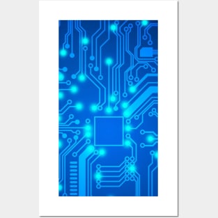 Circuit board Posters and Art